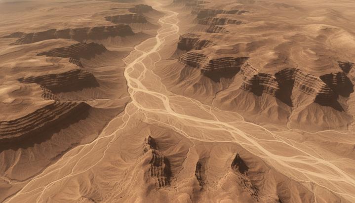 На Марсе обнаружили 16 крупных древних речных бассейнов