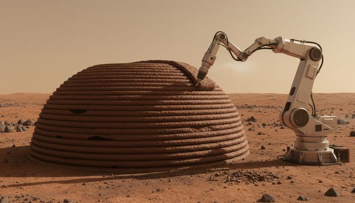 Как бактерии превратят марсианский грунт в бетон для будущих колоний