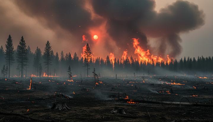 Выбросы от лесных пожаров оказались на 21% выше прежних оценок