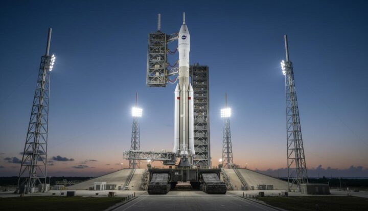 Ракета Artemis II для полета к Луне доставлена на стартовую площадку