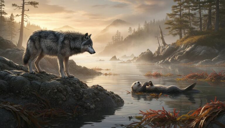 Волки Аляски охотятся на каланов и рискуют отравиться ртутью