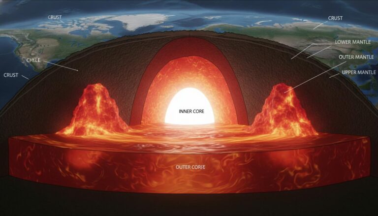 Горячие структуры в мантии Земли влияют на ее магнитное поле