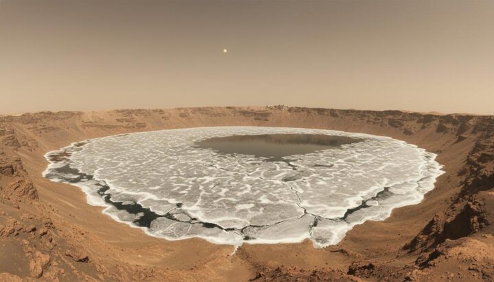 Озера на древнем Марсе могли существовать в холодном климате