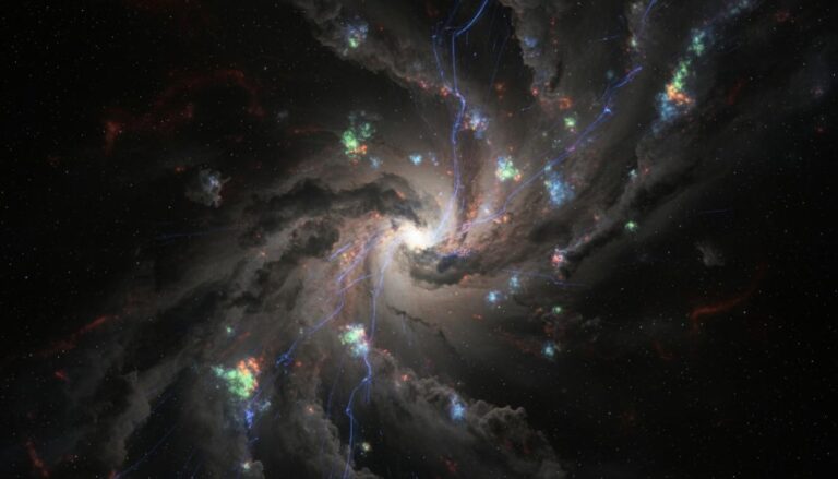 Телескоп Уэбба нашел высокую концентрацию органики в ядре пыльной галактики