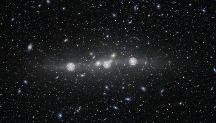 Астрономы открыли галактику, состоящую на 99% из темной материи