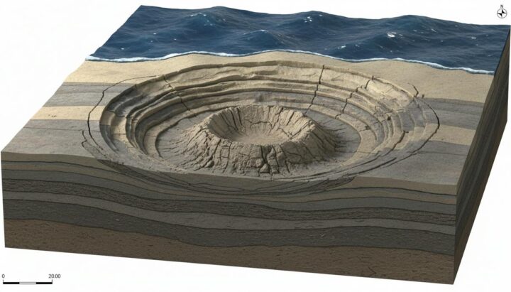 Геологи подтвердили метеоритное происхождение кратера в Северном море