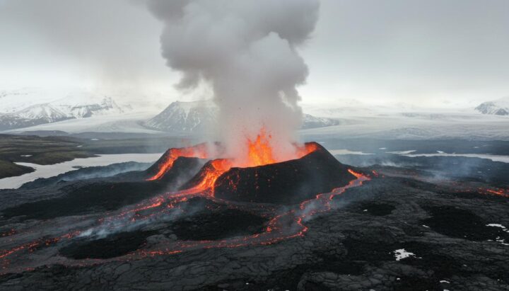 Ученые объяснили платиновую аномалию в ледниках Гренландии извержениями вулканов