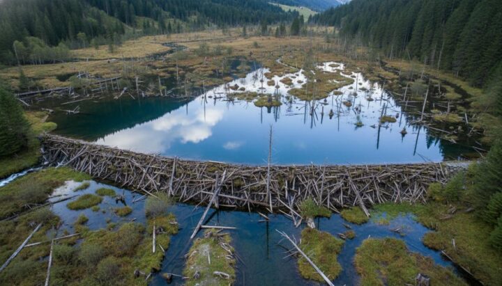 Бобровые плотины увеличили способность рек поглощать углекислый газ