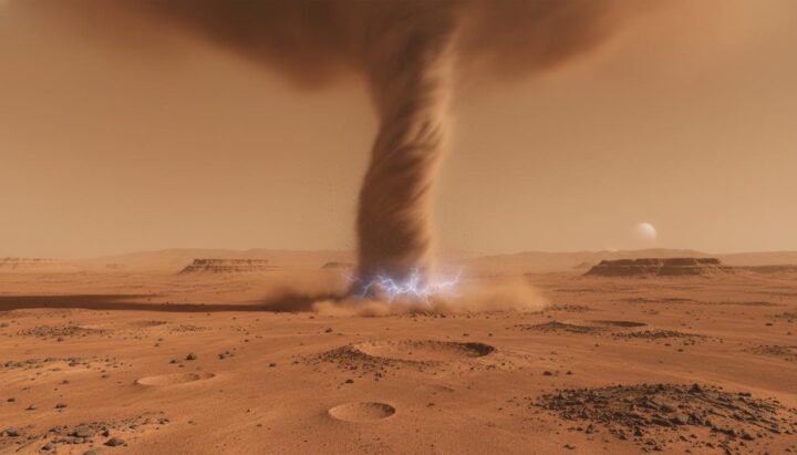 Электрохимические процессы в пылевых бурях меняют химический состав Марса