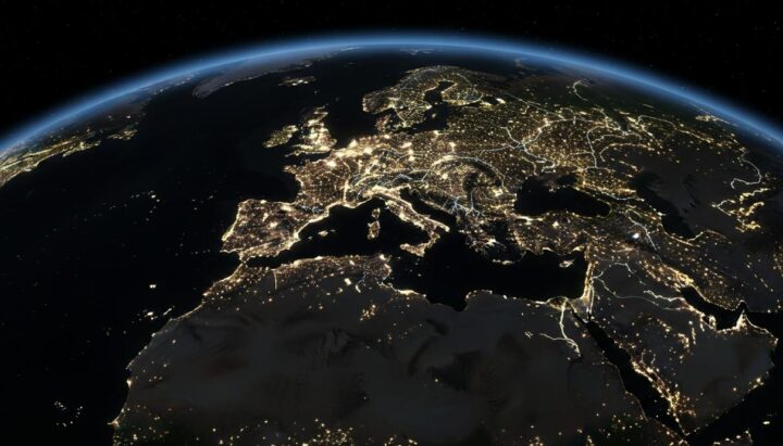 Интенсивность ночного освещения Земли выросла на 16 процентов за восемь лет