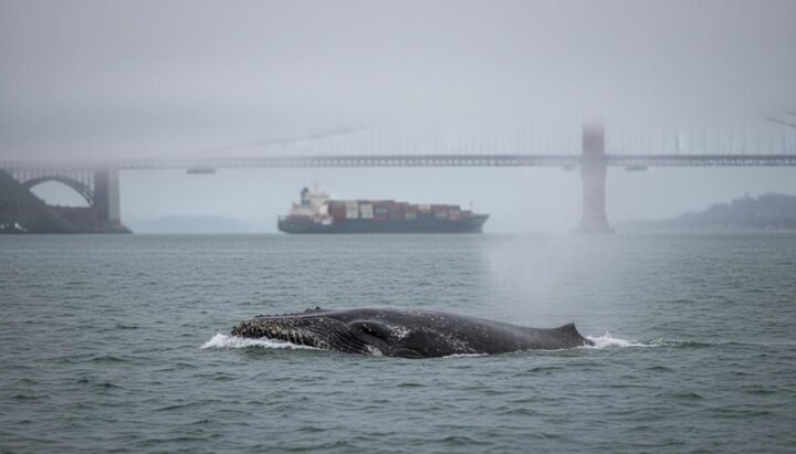 Серые киты гибнут в заливе Сан-Франциско из-за изменения климата