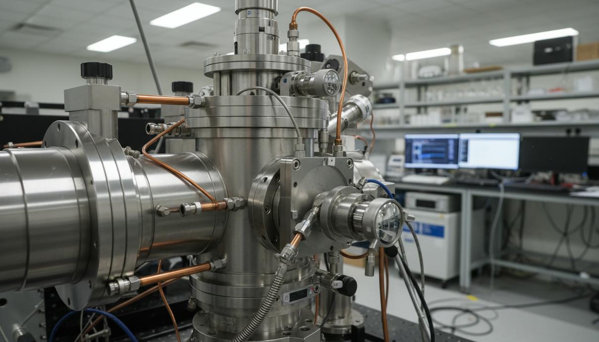 Лабораторная установка и камера электронного микроскопа для изучения атомных структур материалов